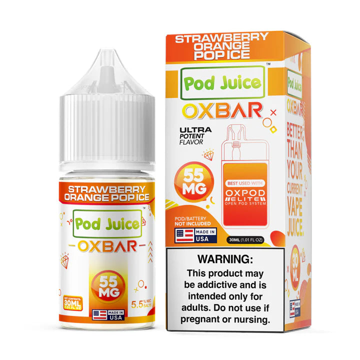 Oxbar Strawberry Orange Pop Ice Salt 30ml